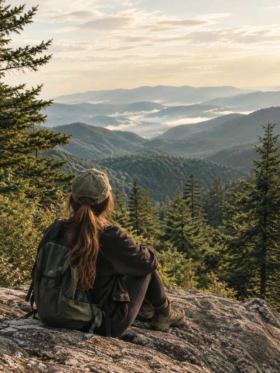 Vista en el Parque Nacional Great Smoky Mountains